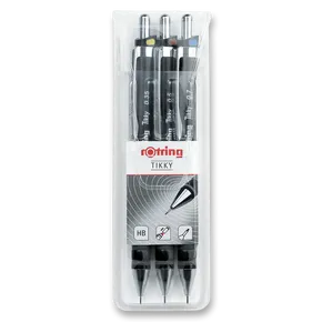Rotring Tikky Black mikroceruza készlet 0,35, 0,5 és 0,7 mm-es hegyekkel